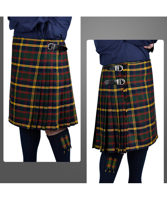 Kilt for Men I US Marine Corps - Leathernecks  Tartan Kilt Polyviscose 8 Yard Traditional Men Kilt