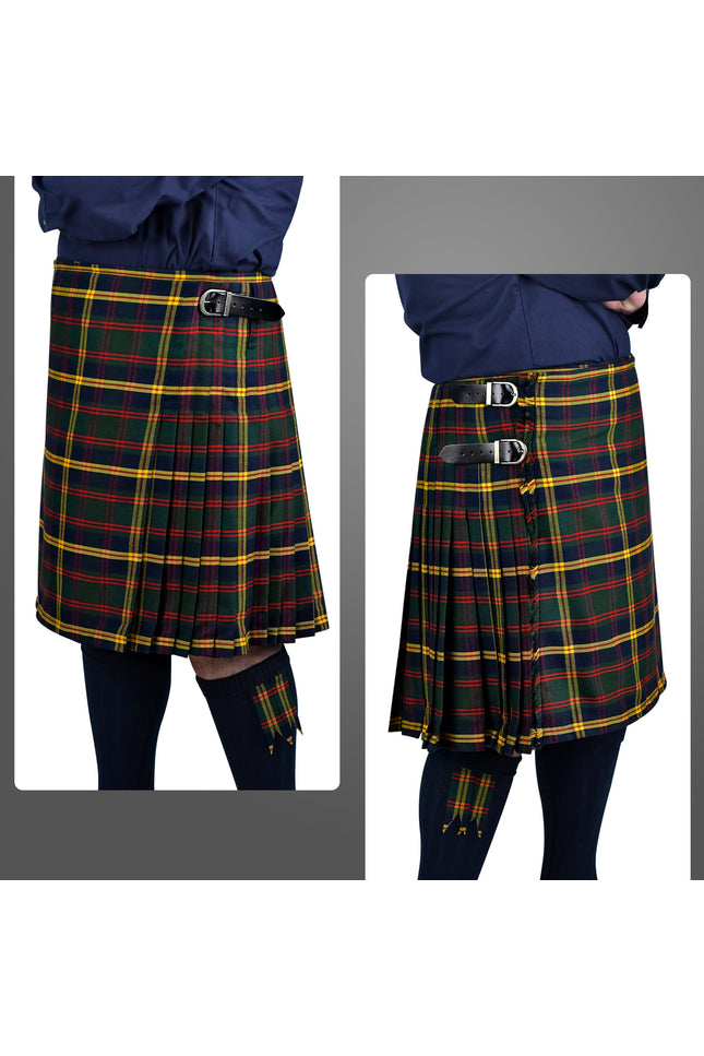 Kilt for Men I US Marine Corps - Leathernecks  Tartan Kilt Polyviscose 8 Yard Traditional Men Kilt | Big & Tall