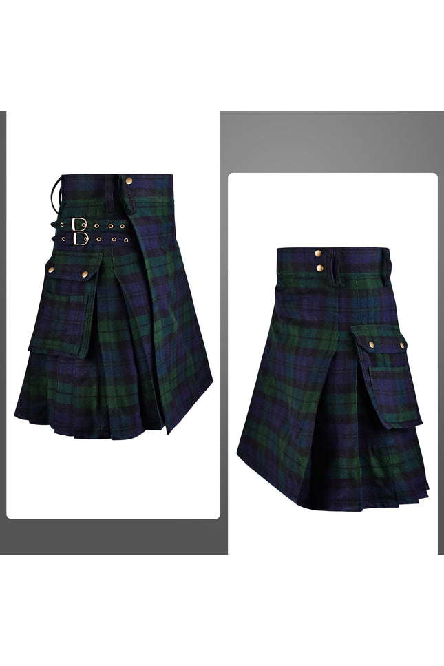Valor Acrylic Utility Kilt | 16oz Black Watch Scottish Tartan KIlt