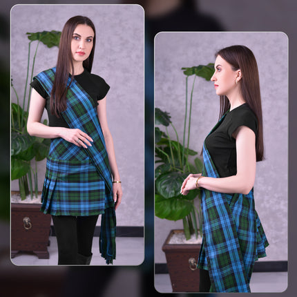 Women's Sash in Ancient Campbell Tartan