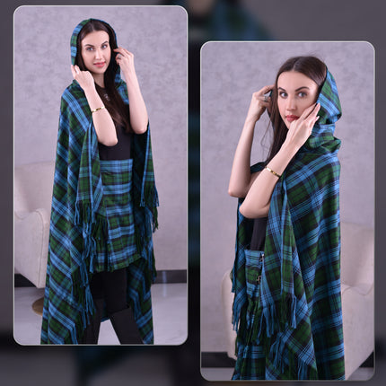 Women Tartan Cloak - Ancient Campbell