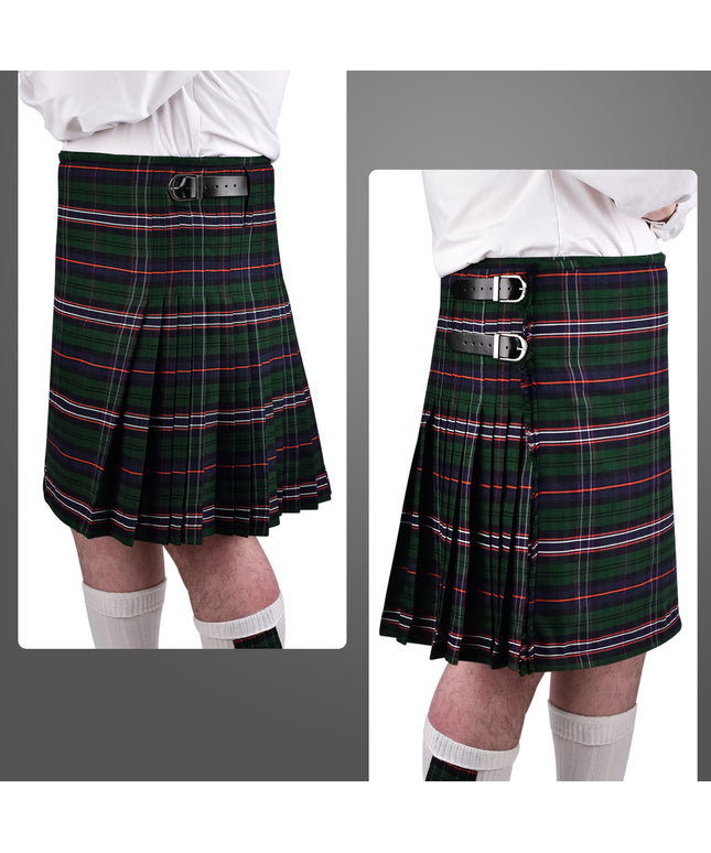 Kilt for Men I Scottish National Tartan Kilt Polyviscose 8 Yard Traditional Men Kilt