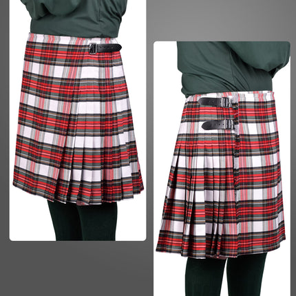 Kilt for Men I Dress Stewart Tartan Kilt Polyviscose 8 Yard Traditional Men Kilt