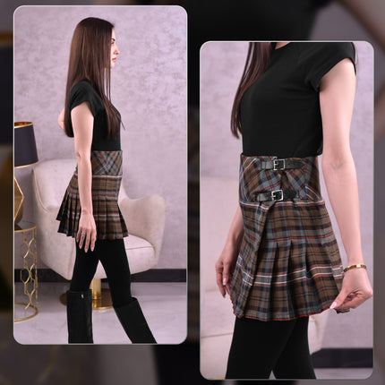 Women Tartan P.V Skirt (Scottish Heritage Weathered)
