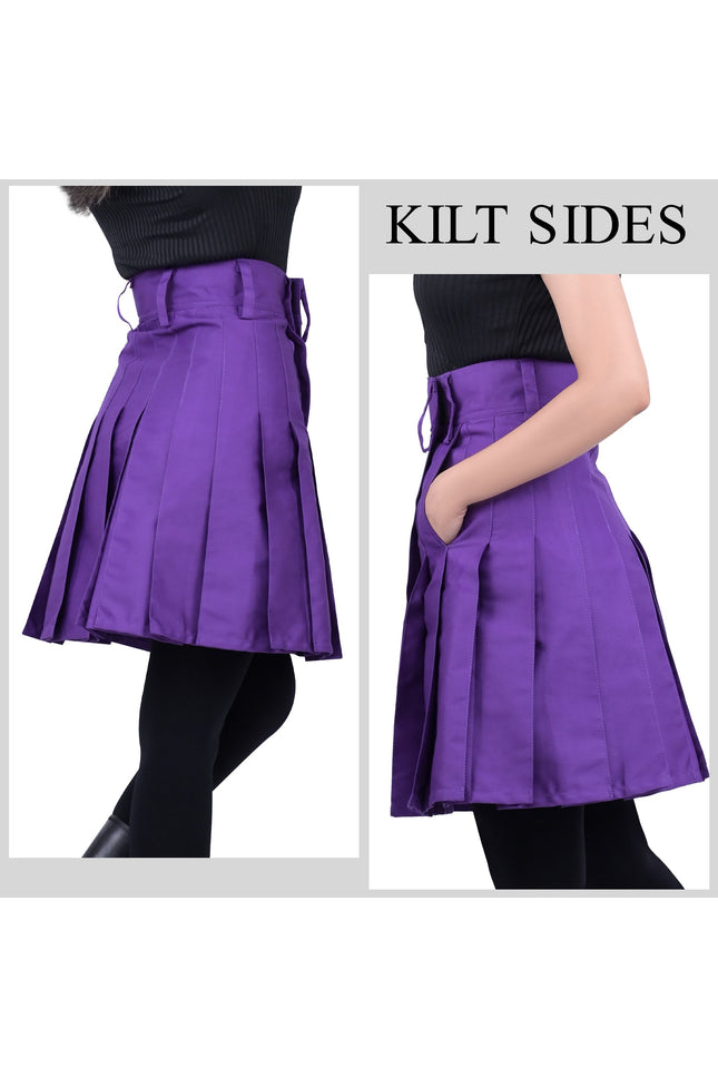 Raven Women Kilt - Purple | Big & Tall