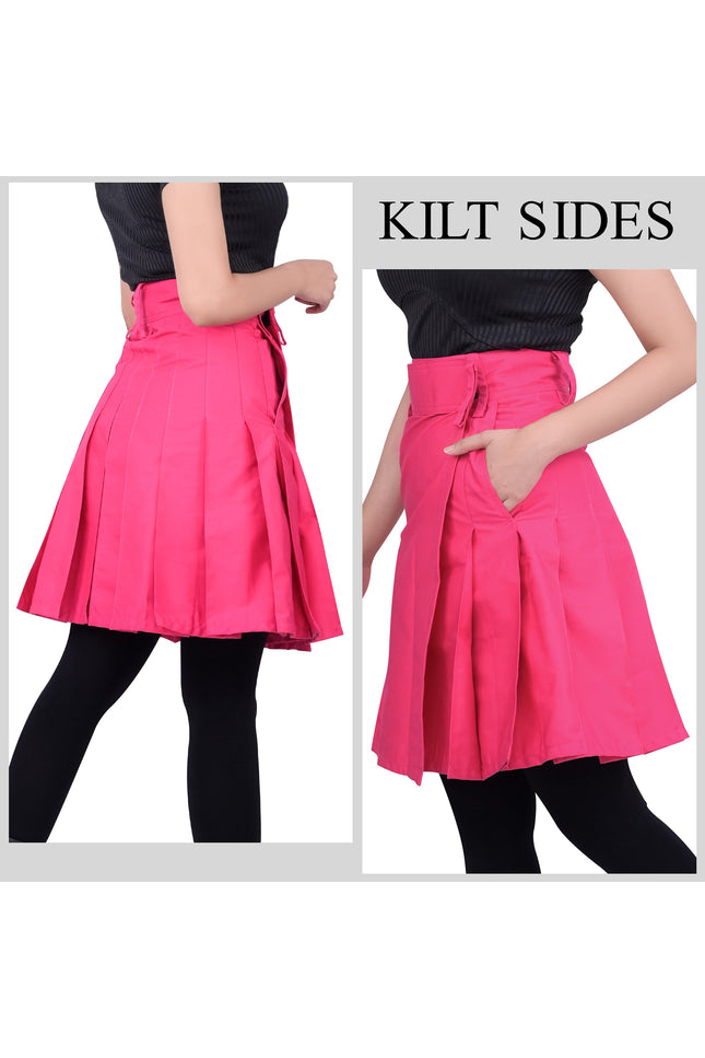 Raven Women Kilt - Pink | Big & Tall