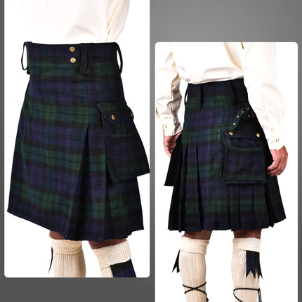 Valor Acrylic Utility Kilt | 16oz Black Watch Scottish Tartan KIlt