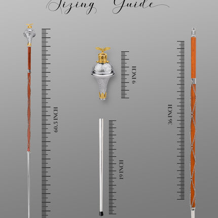 American Maces, Drum Major Maces (Eagle Head)