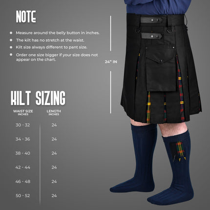 US Marine Corps - Leathernecks Hybrid Utility Kilt for Men  - Traditional Style with Modern Functionality