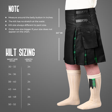 Celtic Hybrid Utility Kilt for Men – Traditional Style with Modern Functionality