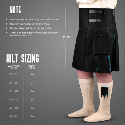 Ancient Campbell Hybrid Utility Kilt for Men  – Traditional Style with Modern Functionality