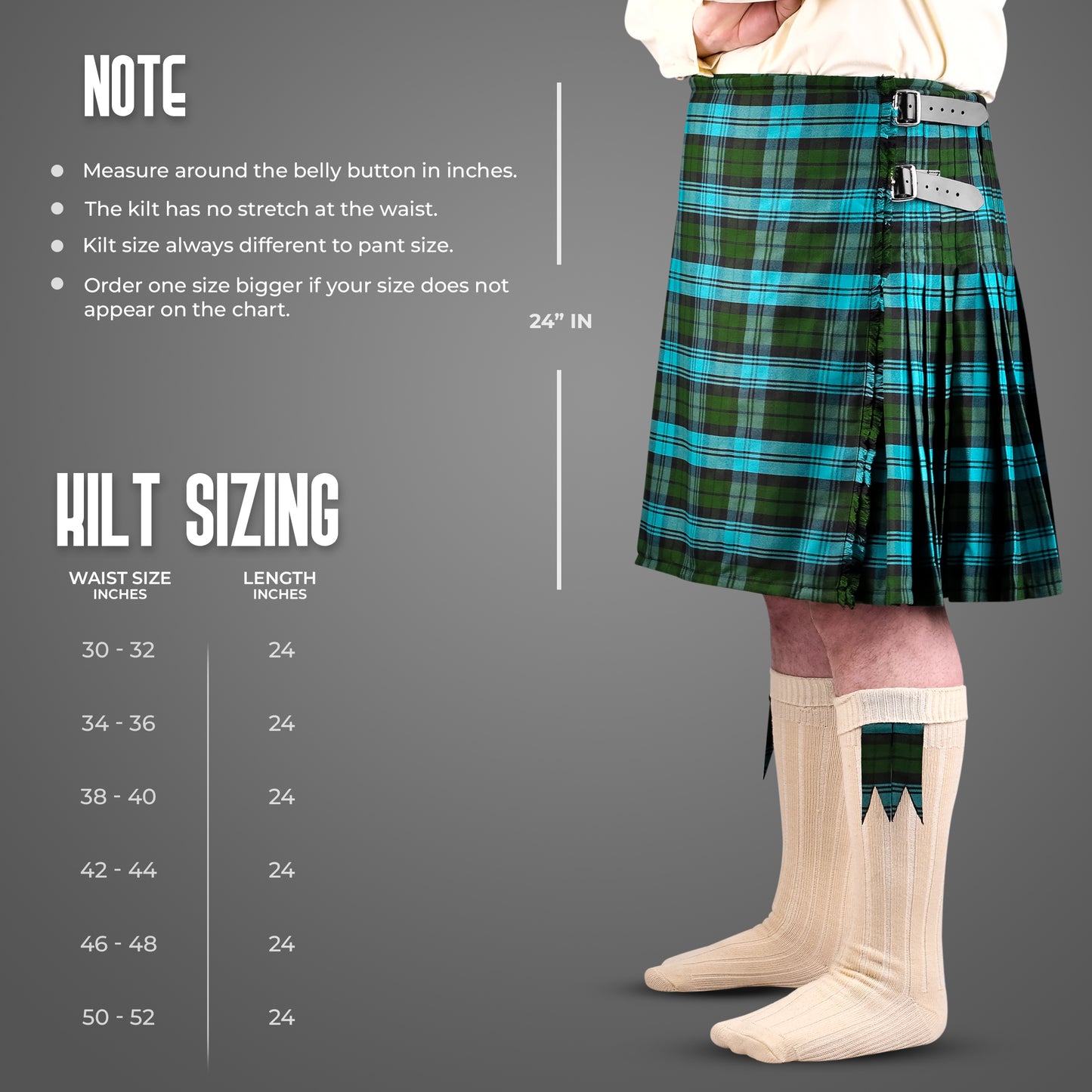 Kilt for Men I Ancient Campbell Tartan Kilt Polyviscose 8 Yard Traditional Men Kilt