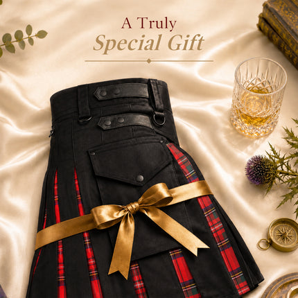 Royal Stewart Hybrid Utility Kilt for Men  - Traditional Style with Modern Functionality