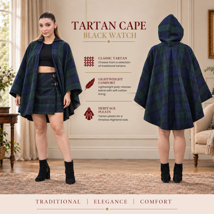Cape écossaise femme - Black Watch