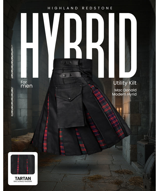 MacDonald Modern Kilt for Men - Traditional Style with Modern Functionality