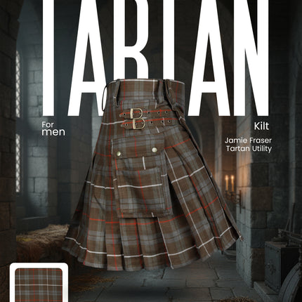 Valor Acrylic Utility Kilt | 16oz Jamie Fraser Weathered Tartan KIlt