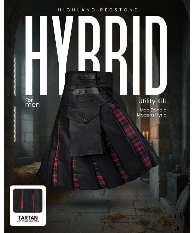 MacDonald Modern Kilt for Men - Traditional Style with Modern Functionality