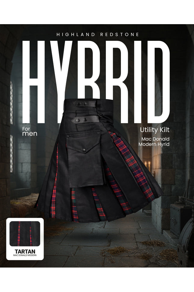 MacDonald Modern Kilt for Men - Traditional Style with Modern Functionality | Big & Tall