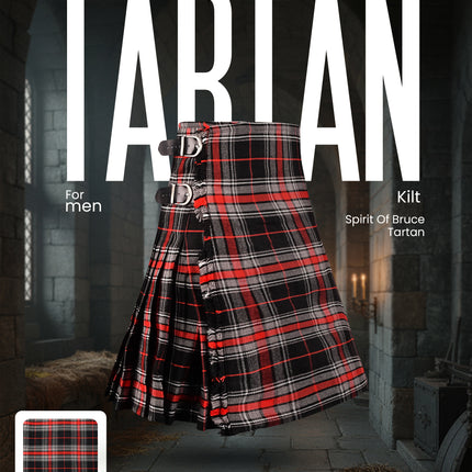 Spirit of Bruce Hybrid Utility Kilt for Men – Traditional Style with Modern Functionality