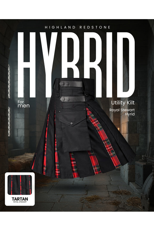 Royal Stewart Kilt for Men  -  Traditional Style with Modern Functionality