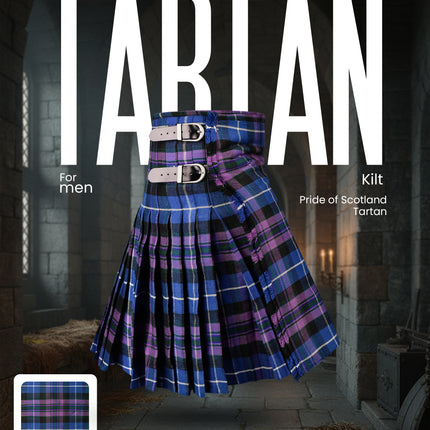 Kilt en acrylique | Kilt en tartan Royal Stewart 16oz