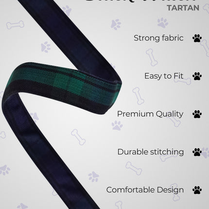 Dog Collar and Leash Set – Black Watch