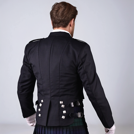 Black Prince Charlie Jacket – Traditional Elegance with Modern Craftsmanship