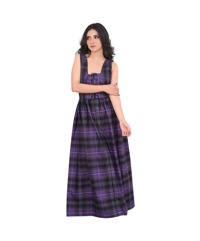 Authentic Scottish Dress in Passion of Scotland Purple Tartan