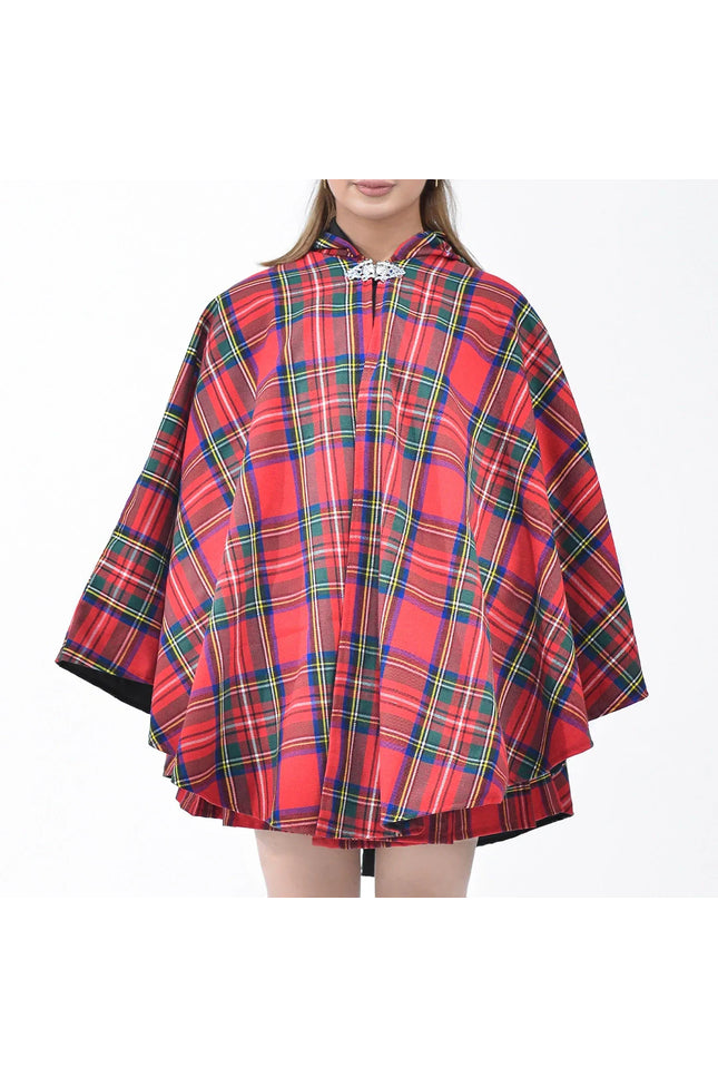 Women Tartan Cape - Royal Stewart