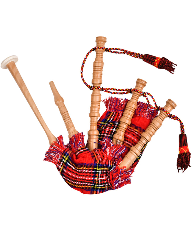 Mini Miniature Bagpipe - Rosewood Bagpipe for Beginners, Playable Gift | Royal Stewart