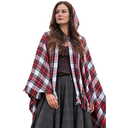 Manteau à carreaux écossais pour femme - Stewart