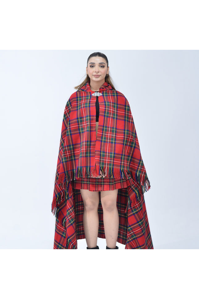 Women Tartan Cloak - Royal Stewart