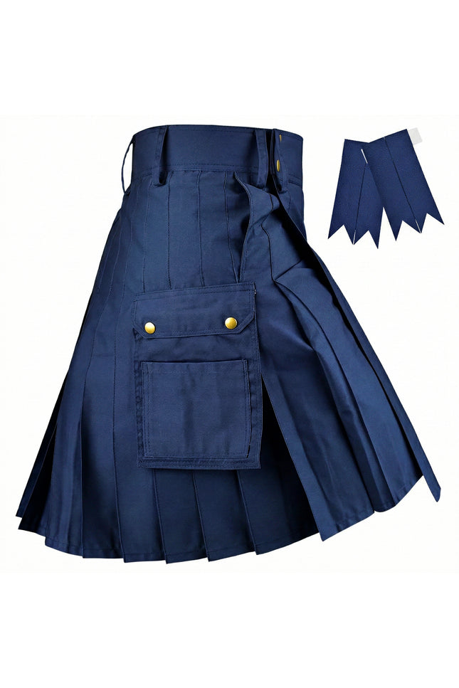 Phantom Modern Utility Kilt - Blue | Big & Tall