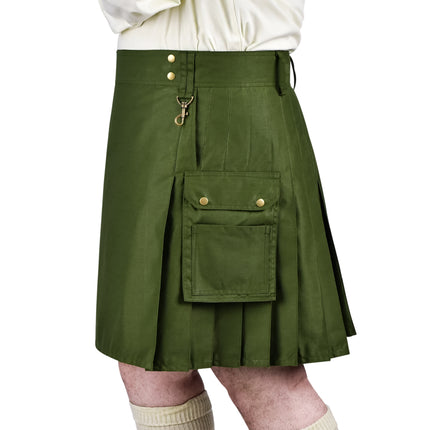 Phantom Modern Olive Green Utility Kilt
