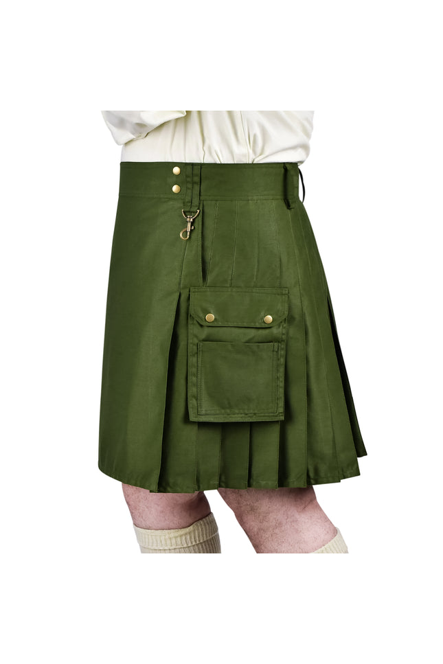 Phantom Modern Utility Kilt | Olive Green