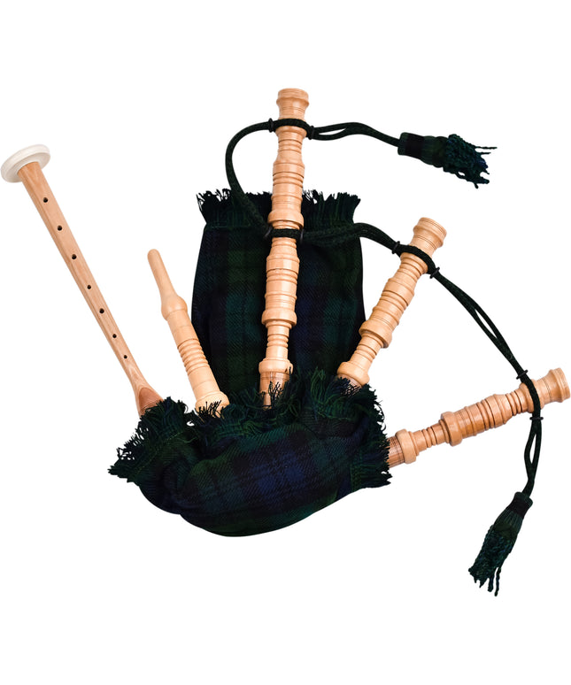 Mini Miniature Bagpipe - Rosewood Bagpipe for Beginners, Playable Gift | Black Watch