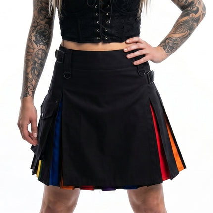Women's Hybrid Utility Kilt | Rainbow Pride Kilt