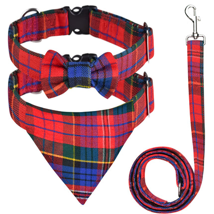 Dog Collar and Leash Set –  Macpherson Red