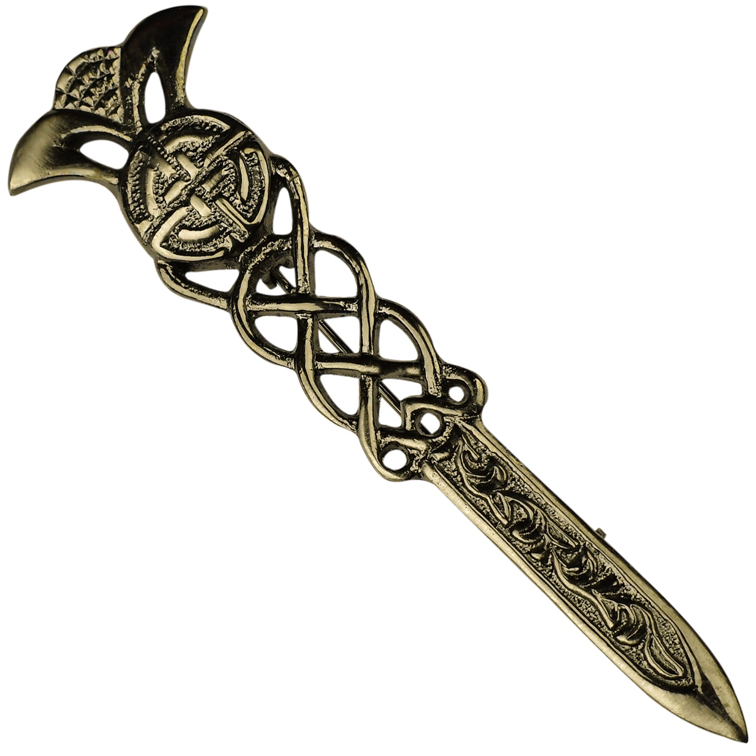 Scottish Kilt Pin for men | Gaelic Pewter Antique