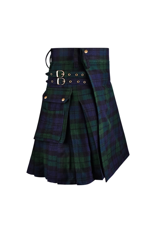Valor Acrylic Utility Kilt | 16oz Black Watch Scottish Tartan KIlt