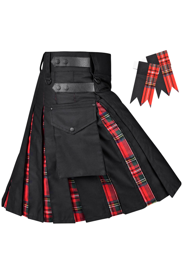 Royal Stewart Kilt for Men  -  Traditional Style with Modern Functionality