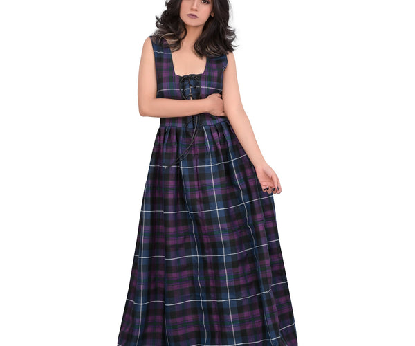 Women's Scottish Highland Dress - Long Tartan Dress