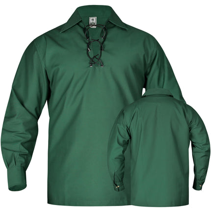 Highland Green Kilt Shirt - Traditional Scottish Style