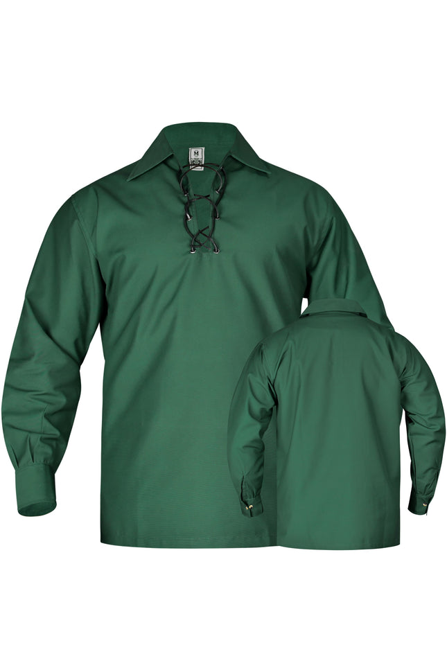 Highland Green Kilt Shirt - Traditional Scottish Style
