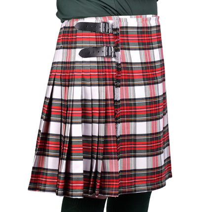 Kilt for Men I Dress Stewart Tartan Kilt Polyviscose 8 Yard Traditional Men Kilt