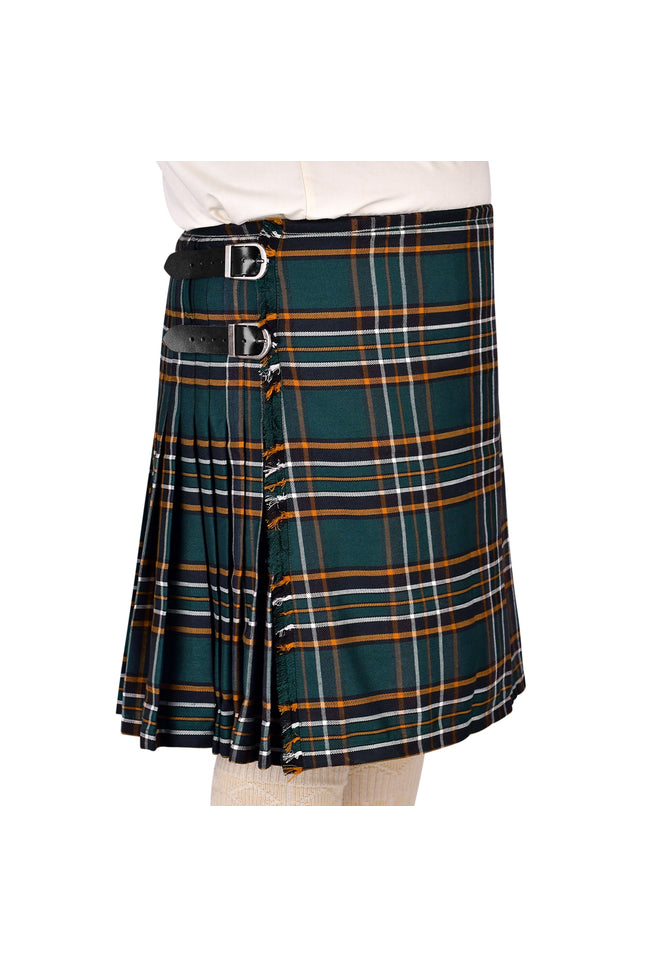 Kilt for Men I Irish Heritage Tartan Kilt Polyviscose 8 Yard Traditional Men Kilt | Big & Tall