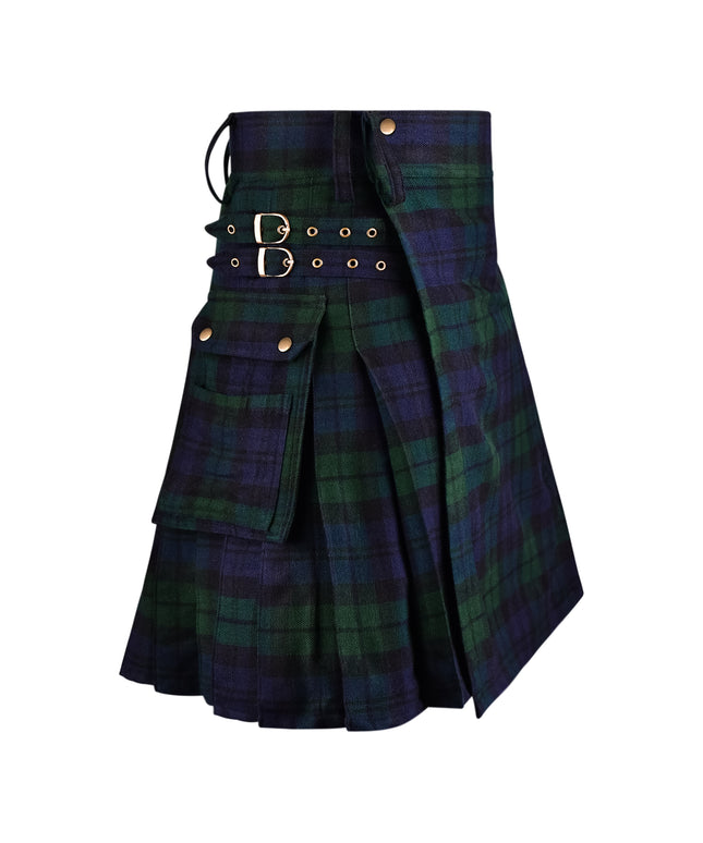 Valor Acrylic Utility Kilt | 16oz Black Watch Scottish Tartan KIlt