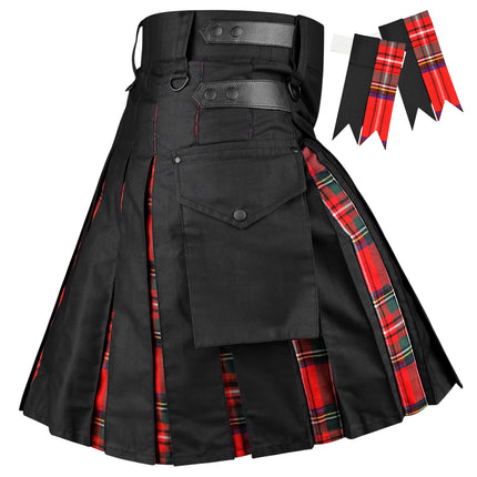 Royal Stewart Hybrid Utility Kilt for Men  - Traditional Style with Modern Functionality