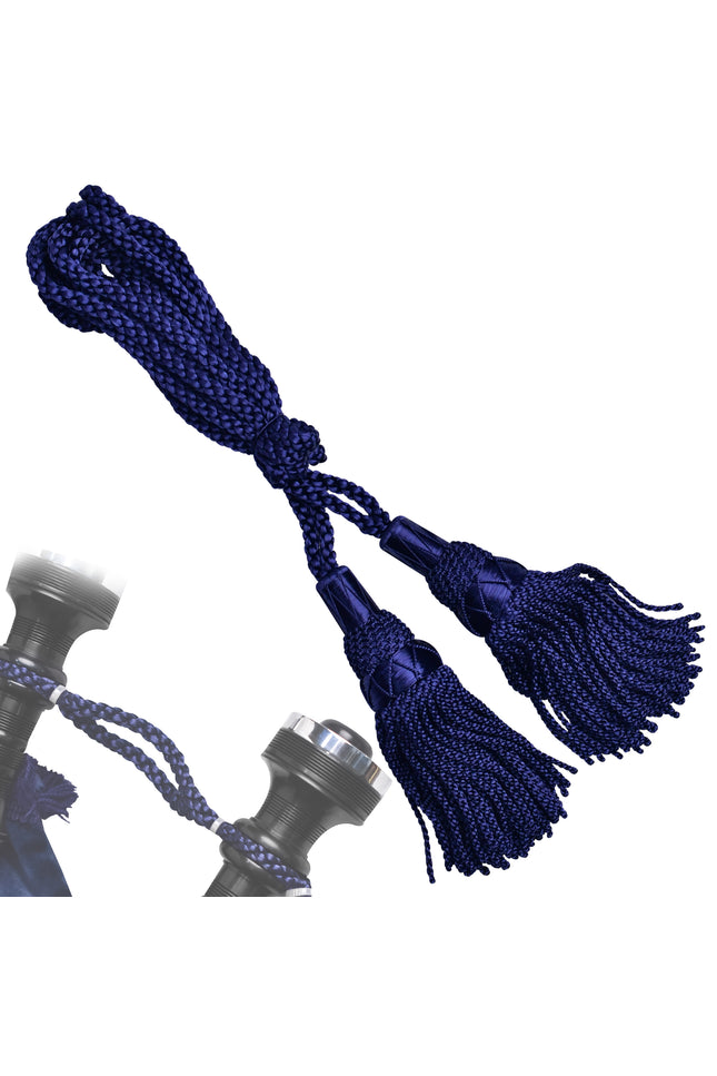 Highland Redstone Bagpipe Silk Cord | Navy Blue