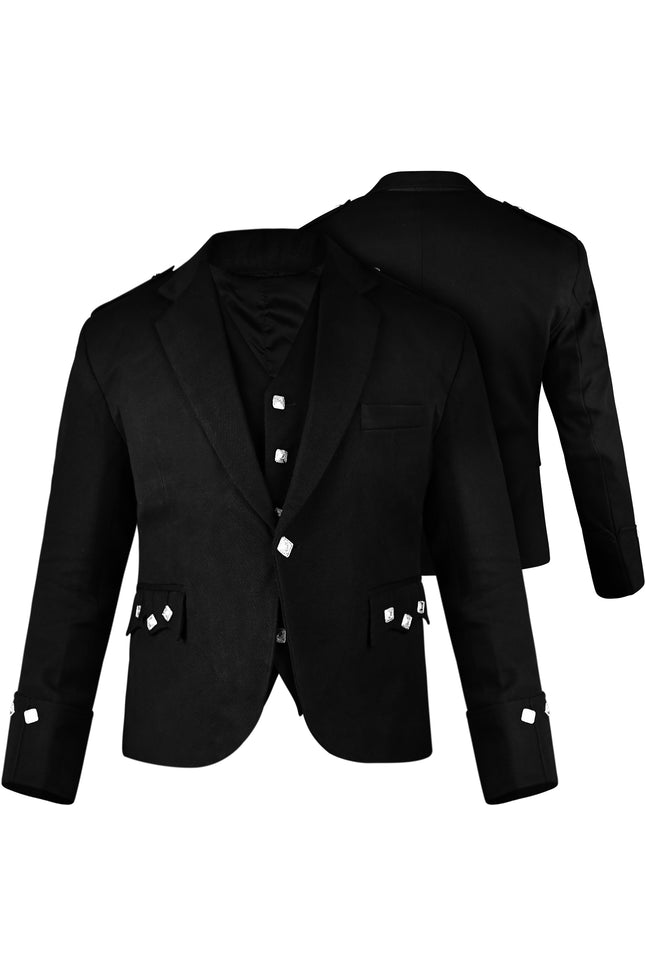Black Argyll Jacket & Vest